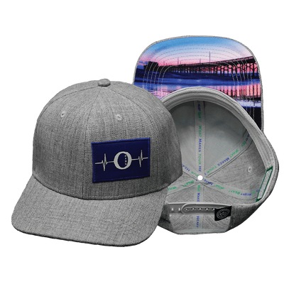 Oceanside "Oside" Hat — Baseball Hat Fit, Heather Gray, Fabric Back