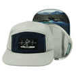 Paddle Board Hat, 5 Panel Hat, Snapback, Gray, Navy, Mens Hat, Womens Hat, Main Picture