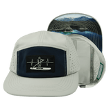 Paddle Board Hat, 5 Panel Hat, Snapback, Gray, Navy, Mens Hat, Womens Hat, Main Picture