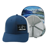 Paddle Board Hat, Baseball Hat, Snapback Hat, Navy, Gray, Mens Hat, Womens Hat, Main Picture