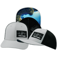 Paddle Board Hat, Baseball Hat, Snapback Hat, Gray, Black, Mens Hat, Womens Hat, Main Picture