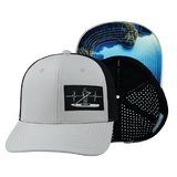 Paddle Board Hat, Baseball Hat, Snapback Hat, Gray, Black, Mens Hat, Womens Hat, Main Picture
