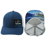 Paddle Board Hat, Baseball Hat, Snapback Hat, Navy, Gray, Mens Hat, Womens Hat, Main Picture