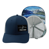 Paddle Board Hat, Baseball Hat, Snapback Hat, Navy, Gray, Mens Hat, Womens Hat, Main Picture