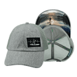 Paddle Board Hat, Dad Hat, Snapback, Gray Hemp, Gray, Mens Hat, Womens Hat, Main Picture