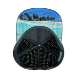 Paddle Board Hat, Flat Bill, Snapback Hat, Charcoal, Navy, White, Mens Hat, Womens Hat, Underbill Picture
