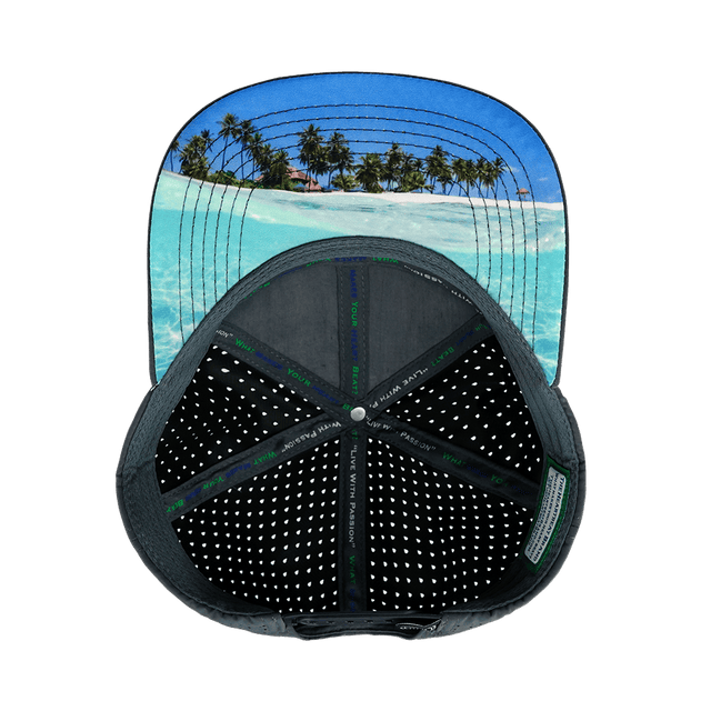 Paddle Board Hat, Flat Bill, Snapback Hat, Charcoal, Navy, White, Mens Hat, Womens Hat, Underbill Picture