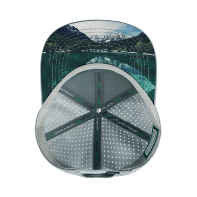 Paddle Board Hat, Flat Bill, Snapback Hat, Gray, Black, White, Mens Hat, Womens Hat, Underbill Picture