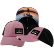 Paddle Board Hat, Low Profile, Ponytail, Snapback Hat, Lavender, Black, Mens Hat, Womens Hat, Main Picture 