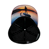 Paddle Board Hat, Low Profile, Ponytail, Snapback Hat, Lavender, Black, Mens Hat, Womens Hat, Underbill Picture 