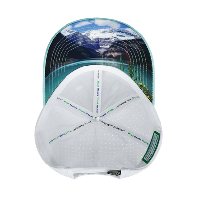 Paddle Board Hat, Low Profile, Ponytail, Snapback Hat, Mint, White, Mens Hat, Womens Hat, Underbill Picture 