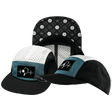 Pickleball Hat, 5 Panel Hat, Strapback, Black, Slate Green, White, Mens Hat, Womens Hat, Main Picture
