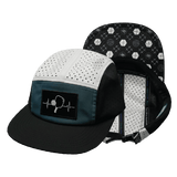 Pickleball Hat, 5 Panel Hat, Strapback, Black, Slate Green, White, Mens Hat, Womens Hat, Main Picture