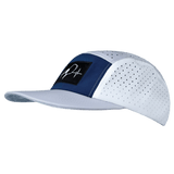 Pickleball hat, 5 Panel Hat, Strapback, Gray, Navy, White, Mens Hat, Womens Hat, Side Picture