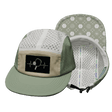 Pickleball hat, 5 Panel Hat, Strapback, Sage, Cream, White, Mens Hat, Womens Hat, Main Picture