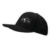 Pickleball Hat, Baseball Hat Fit, Snapback, Black, Mens Hat, Womens Hat, Side Picture