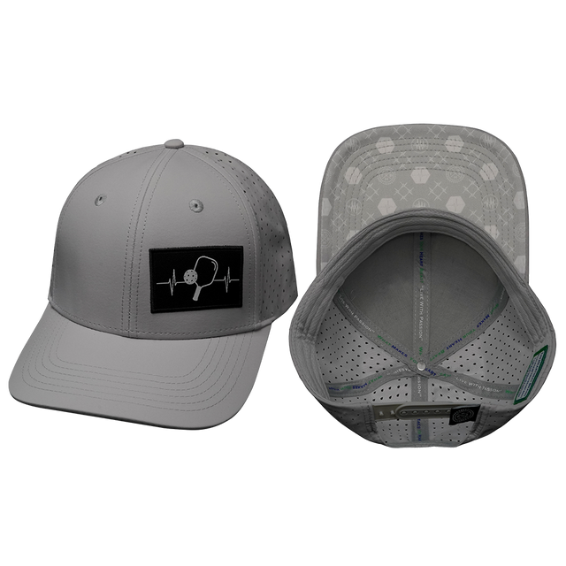 Pickleball hat, Dad hat, Snapback hat, Light Gray, Mens Hat, Womens Hat, Main Picture