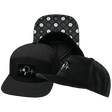 Pickleball Hat, Flat Bill, Snapback, Black, Mens Hat, Womens Hat, Main Picture
