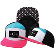 Pickleball hat, Flat Bill, Snapback hat, Neon Pink, White, Neon Blue Green, Black, Mens Hat, Womens Hat, Main Picture