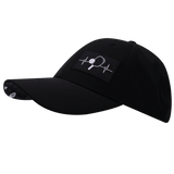 Pickleball Hat, Low Profile, PonyTail, Snapback Hat, Black, Mens Hat, Womens Hat, Side Picture 