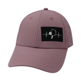 Pickleball Hat, Low Profile, Ponytail, Snapback Hat, Lavender, Mens Hat, Womens Hat, Front Picture 