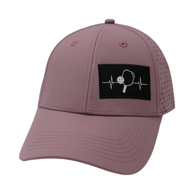 Pickleball Hat, Low Profile, Ponytail, Snapback Hat, Lavender, Mens Hat, Womens Hat, Front Picture 