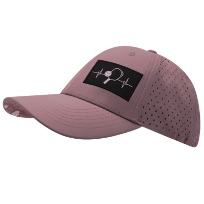 Pickleball Hat, Low Profile, Ponytail, Snapback Hat, Lavender, Mens Hat, Womens Hat, Side Picture 