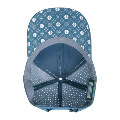 Pickleball Hat, Low Profile, Ponytail, Snapback Hat, Light Blue, Mens Hat, Womens Hat, Underbill Picture 