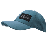 Pickleball Hat, Low Profile, Ponytail, Snapback Hat, Gray Blue, Mens Hat, Womens Hat, Side Picture