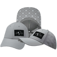 Pickleball Hat, Low Profile, Ponytail, Snapback Hat, Gray, Mens Hat, Womens Hat, Main Picture