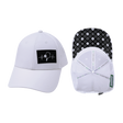 Pickleball hat, Low Profile, Ponytail Snapback Hat, White, Mens Hat, Womens Hat, Main Picture