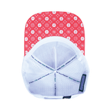 Pickleball Hat, Trucker Hat, Snapback Hat, Neon Peach, White, Mens Hat, Womens Hat, Underbill Picture