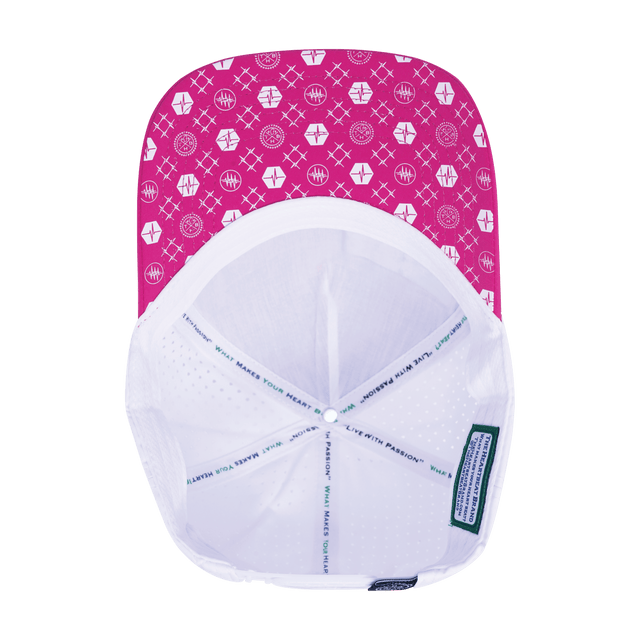 Pickleball Hat, Trucker Hat, Snapback Hat, Neon Pink, White, Mens Hat, Womens Hat, Underbill Picture