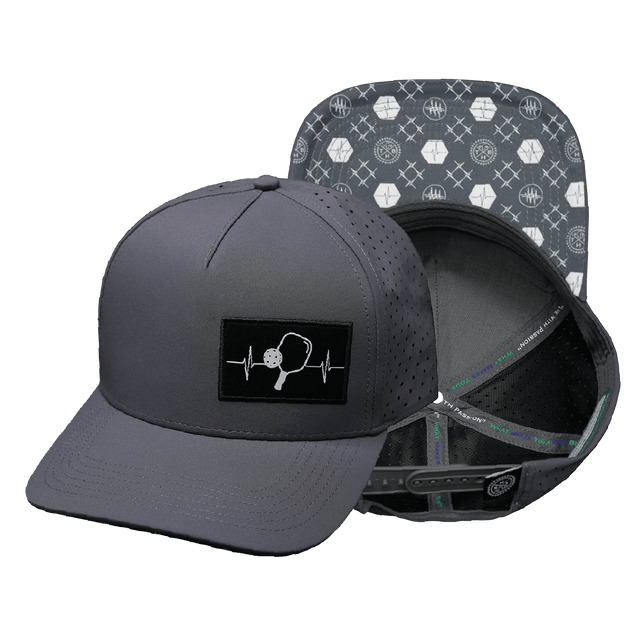 Pickleball Hat, Trucker Hat, Snapback Hat, Charcoal Gray, Mens Hat, Womens Hat, Main Picture