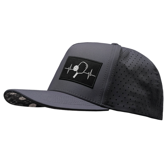Pickleball Hat, Trucker Hat, Snapback Hat, Charcoal Gray, Mens Hat, Womens Hat, Side Picture