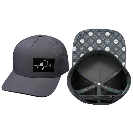 Pickleball Hat, Trucker Hat, Snapback Hat, Charcoal Gray, Mens Hat, Womens Hat, Main Picture