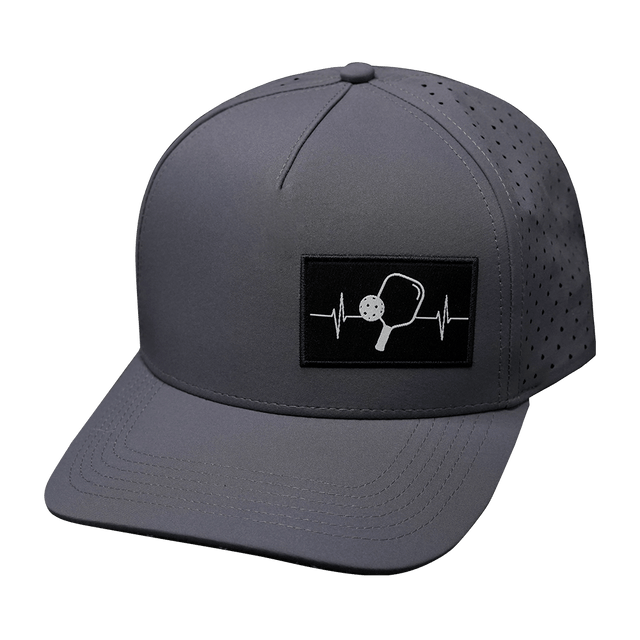 Pickleball Hat, Trucker Hat, Snapback Hat, Charcoal Gray, Mens Hat, Womens Hat, Front Picture