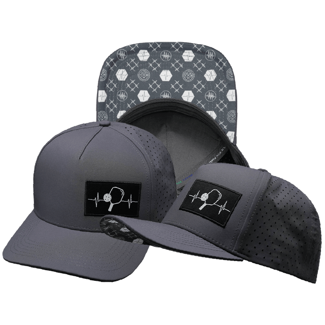 Pickleball Hat, Trucker Hat, Snapback Hat, Charcoal Gray, Mens Hat, Womens Hat, Main Picture