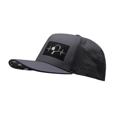 Pickleball Hat, Trucker Hat, Snapback Hat, Charcoal Gray, Mens Hat, Womens Hat, Side Picture