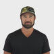 Fishing Hat - Baseball Hat Fit - Maple Leaf Camo / Black - Laser Mesh