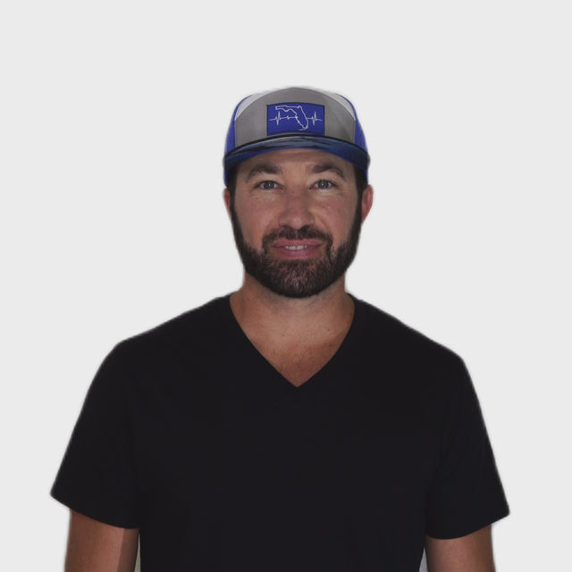 Florida Hat - Flat Bill - Lightning Colors - Laser Mesh