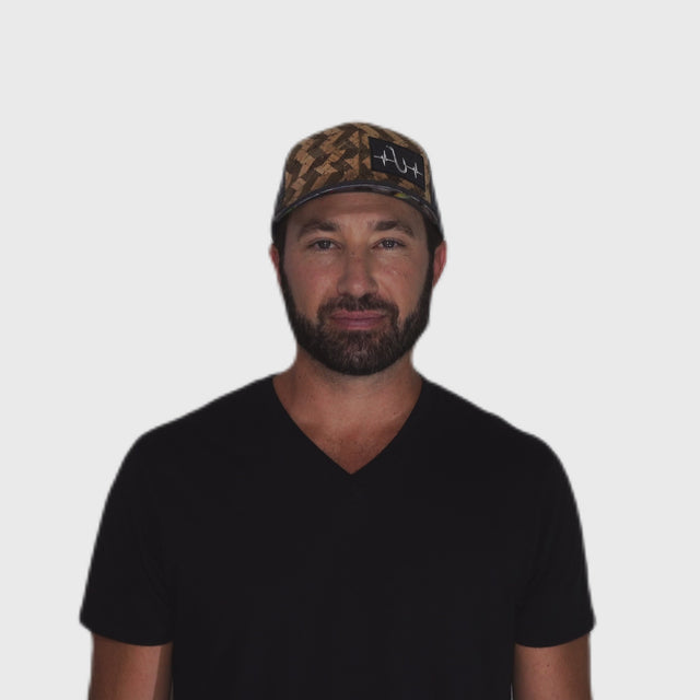 Fishing Hat - Baseball Hat Fit  - Cork - Charcoal Gray - Trucker Mesh