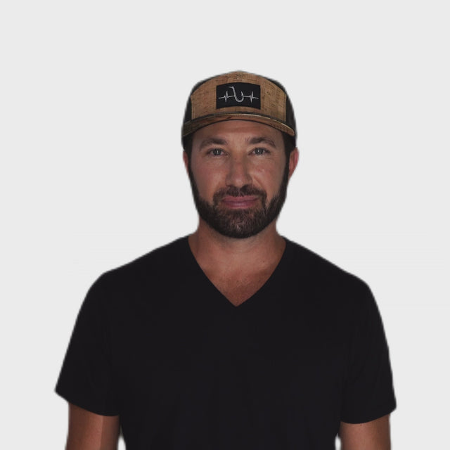 Fishing - Flat Bill - Cork - Tan Camo - Laser Mesh