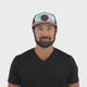 Color Vibes Hat - Flat Bill - Holograph - Neon Pink / Neon Blue / Black - Laser Mesh