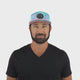 Color Vibes Hat - Flat Bill - Cotton Candy - Pink / Neon Blue / White - Laser Mesh