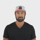 **ADULT** Color Vibes Hat - Flat Bill - Pixi Dust - Neon Peach / Neon Blue / White - Laser Mesh