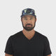 Color Vibes Hat - Flat Bill - Artist Flow - Navy / Cream - Laser Mesh