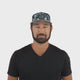 Color Vibes Hat - Flat Bill - Evening Leaves - Light Tan / Navy / White - Laser Mesh
