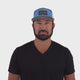 Tahoe Hat - Flat Bill - Corduroy - Charcoal / Light Blue / White - Jersey Mesh