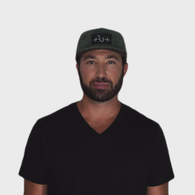 Fishing Hat - Flat Bill - Soft Teal Camo - Laser Mesh